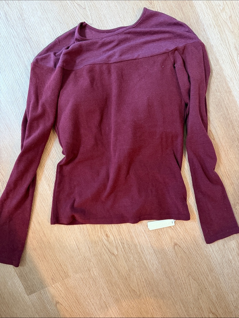 OGL Women's Long Sleeve Burgundy Knit Top